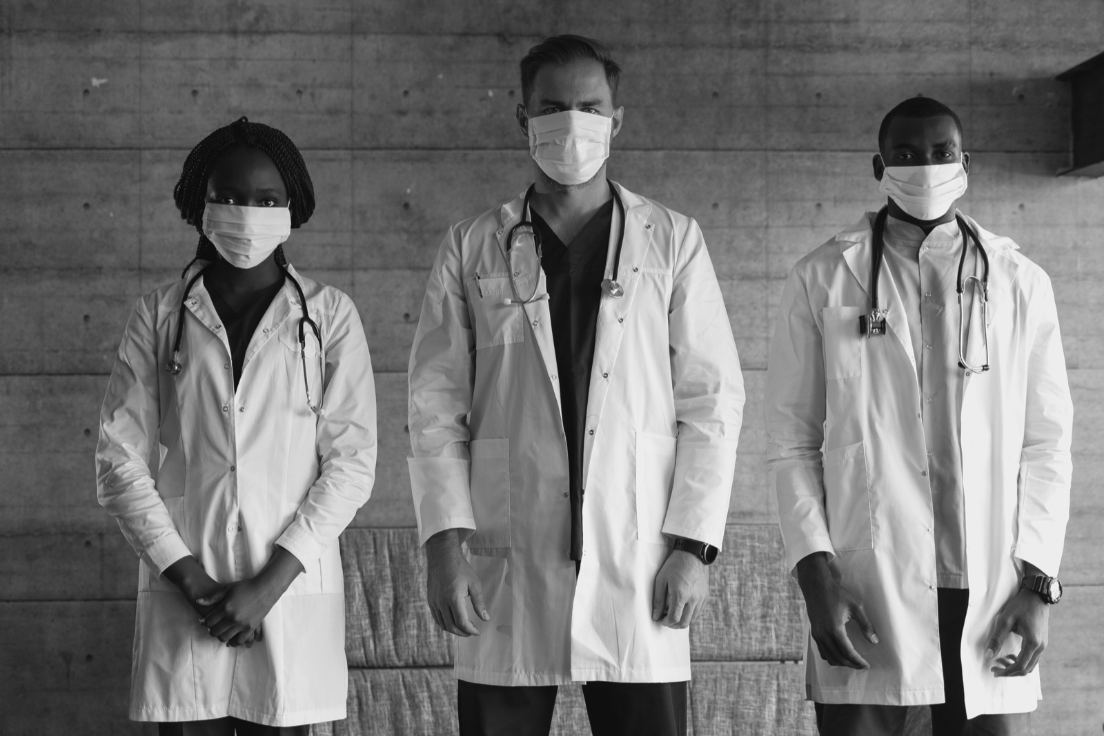 Médicos em ambiente profissional